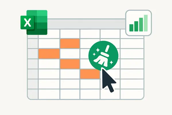 Me de aqui uma imagem para baixar em wepb e no tamanho 600*400 e renomeada com a palavra chave do artigo apenas. TEMA: Como limpar dados duplicados no Excel com apenas 3 cliques