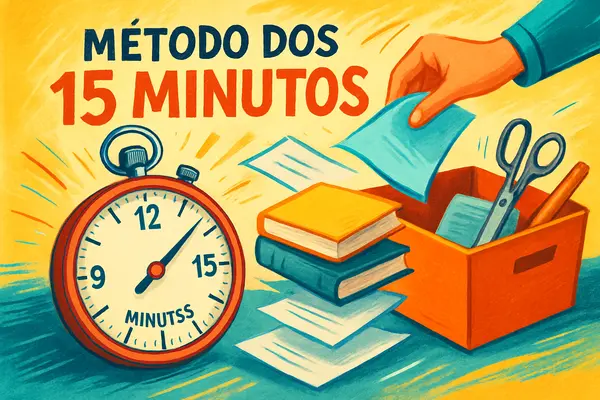 Método dos 15 minutos: como organizar qualquer coisa rapidamente
