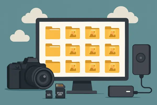 Organização Digital para Fotógrafos: Fluxo de Pastas e Backups